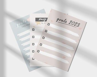 Goal Planner 2023 | Printable art (Digital file only)