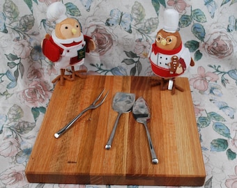 Oak Cutting Board (12 3/8"x12"x1 38")Made from Recycled Church Pew