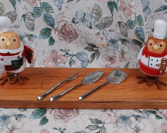 Reclaimed Oak Cheese Board, Long Narrow Design