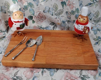 Extra Large Recycled Oak Cutting Board, Church Pew Wood