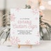 NIVIA | Winter Christmas Pink Snowflakes, Girl Birthday Party Sign ...
