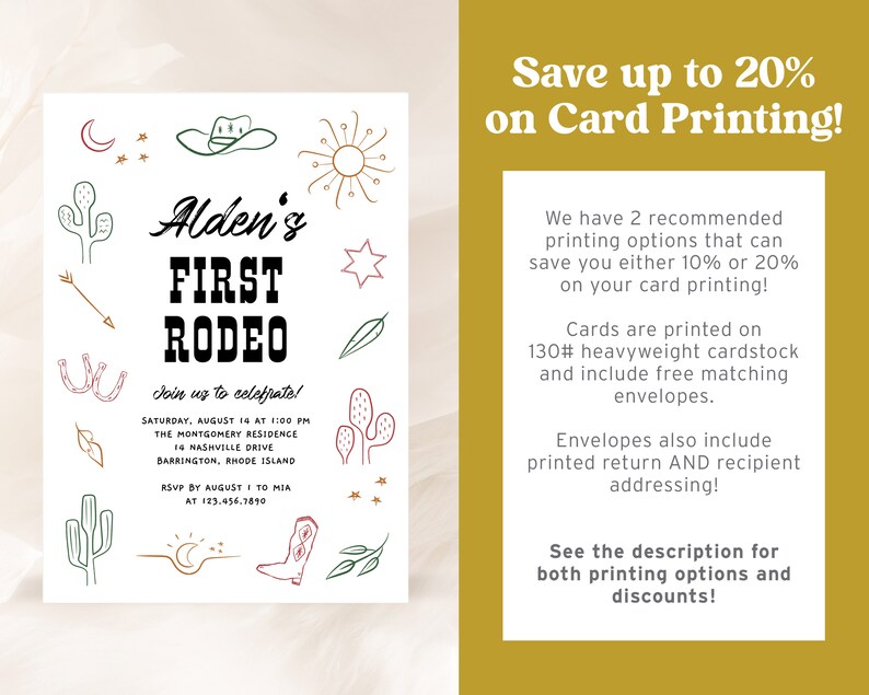ALDEN Western Rodeo Desert Cactus Neutral ONE 1st 2nd Birthday Party ALDEN Western Rodeo Desert Cactus Neutral ONE 1st 2nd Birthday Party