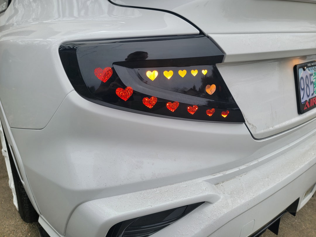 2022 WRX Tail Light Overlays V6 HEARTS Etsy