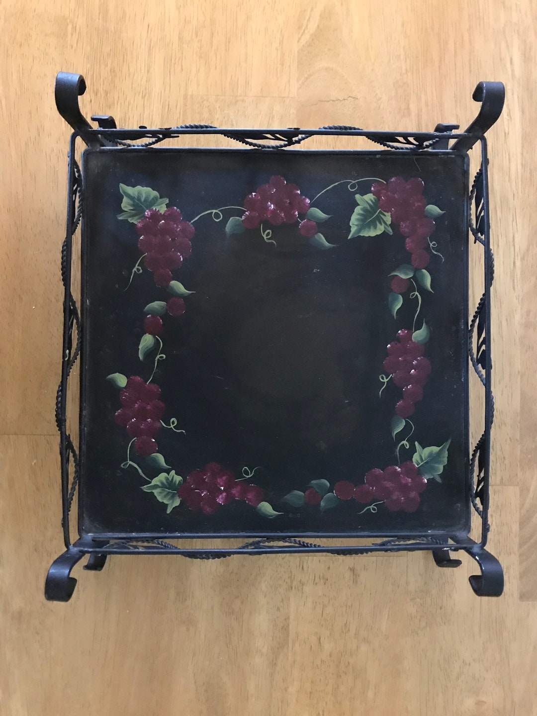 Red Grape Tray. Etsy