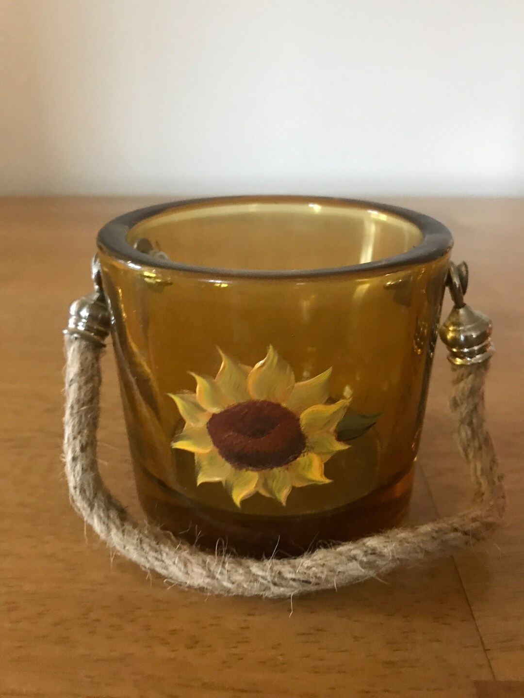 25 in. Spring Sunflower White Candleholder main image 1