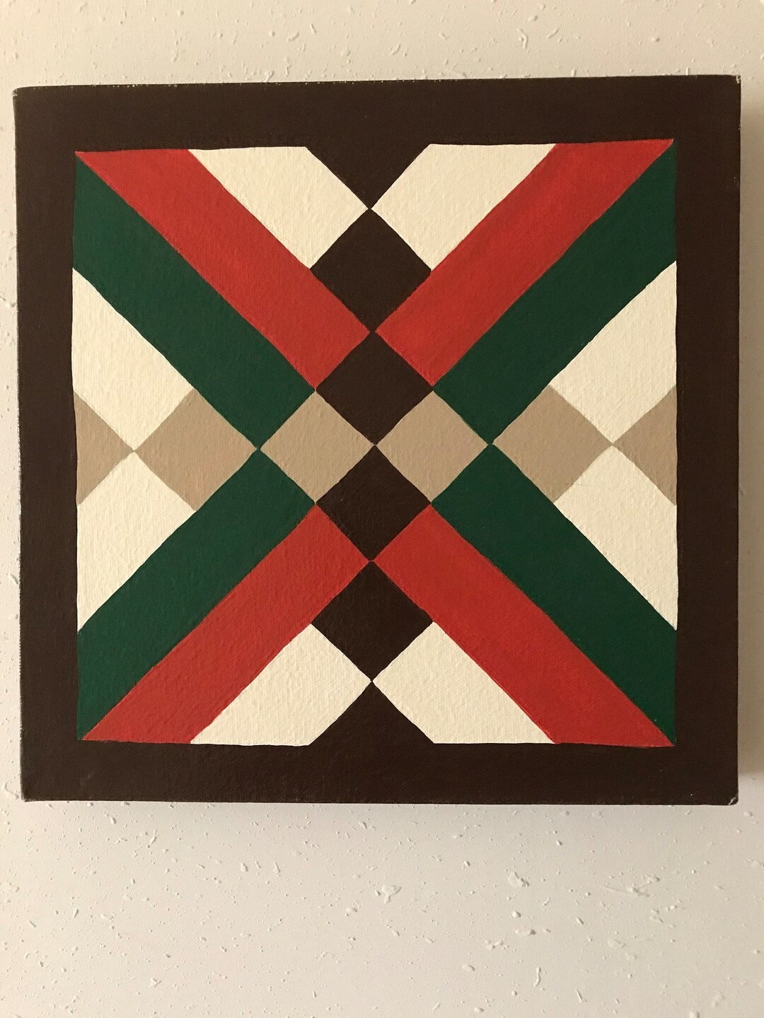 Indoor Painted Quilt. Barn Quilt. Etsy