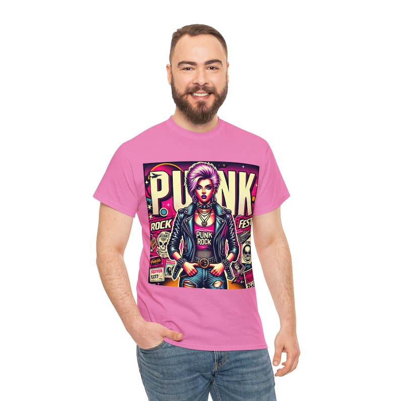 Punk Tshirt Unique Punk Rock Design Available in Various Colours and