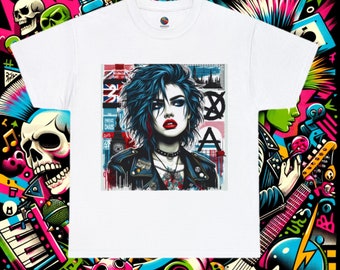 Punk T-Shirt - Unique custom punk rock design - Available in various colours and sizes from Small to 5XL - Mens, Womens, Unisex