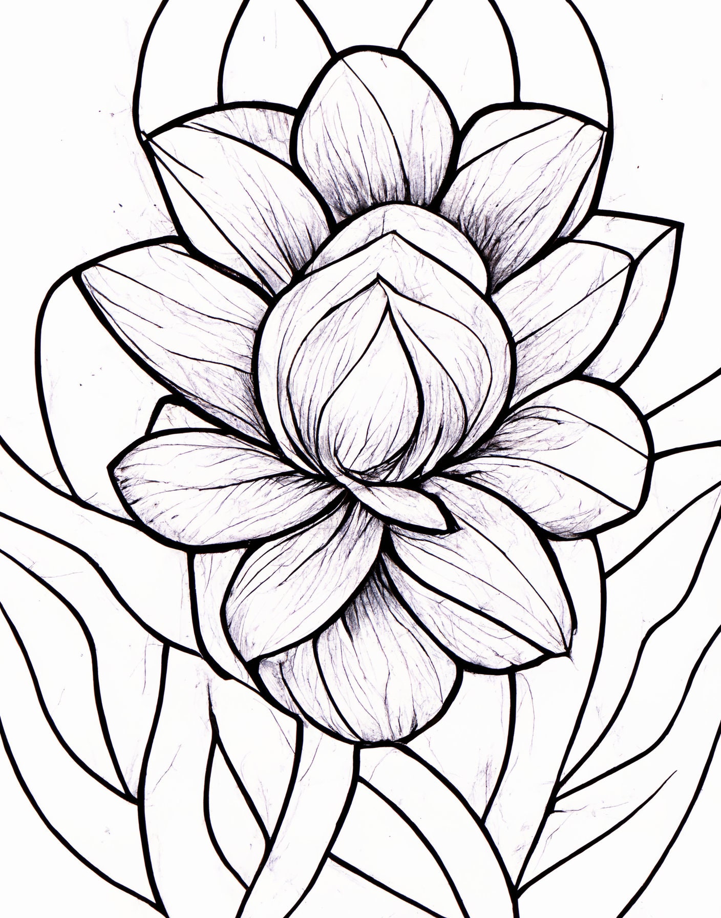Coloring Book Flowers 30 Pages For Kids And Adults Etsy