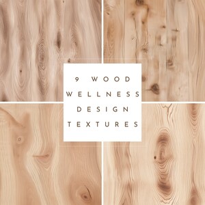 Wood Grain Digital Paper: Wellness Texture Backgrounds (Download for Commercial Use)