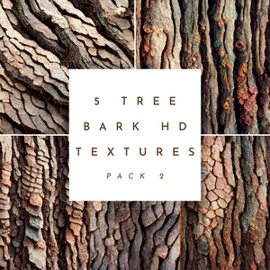 Papel digital de corteza de árbol (Pack 2), papel textura de madera, papel de madera, fondos de grano de madera, papel de madera, descarga digital para uso comercial
