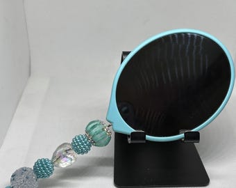Beaded Plastic Handheld Mirror