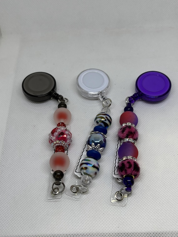 Beaded Badge Reel