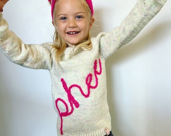 Personalized Knit Name Sweater
