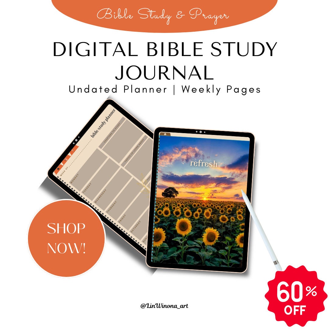 Digital Bible Study & Prayer Journal for Women - Etsy
