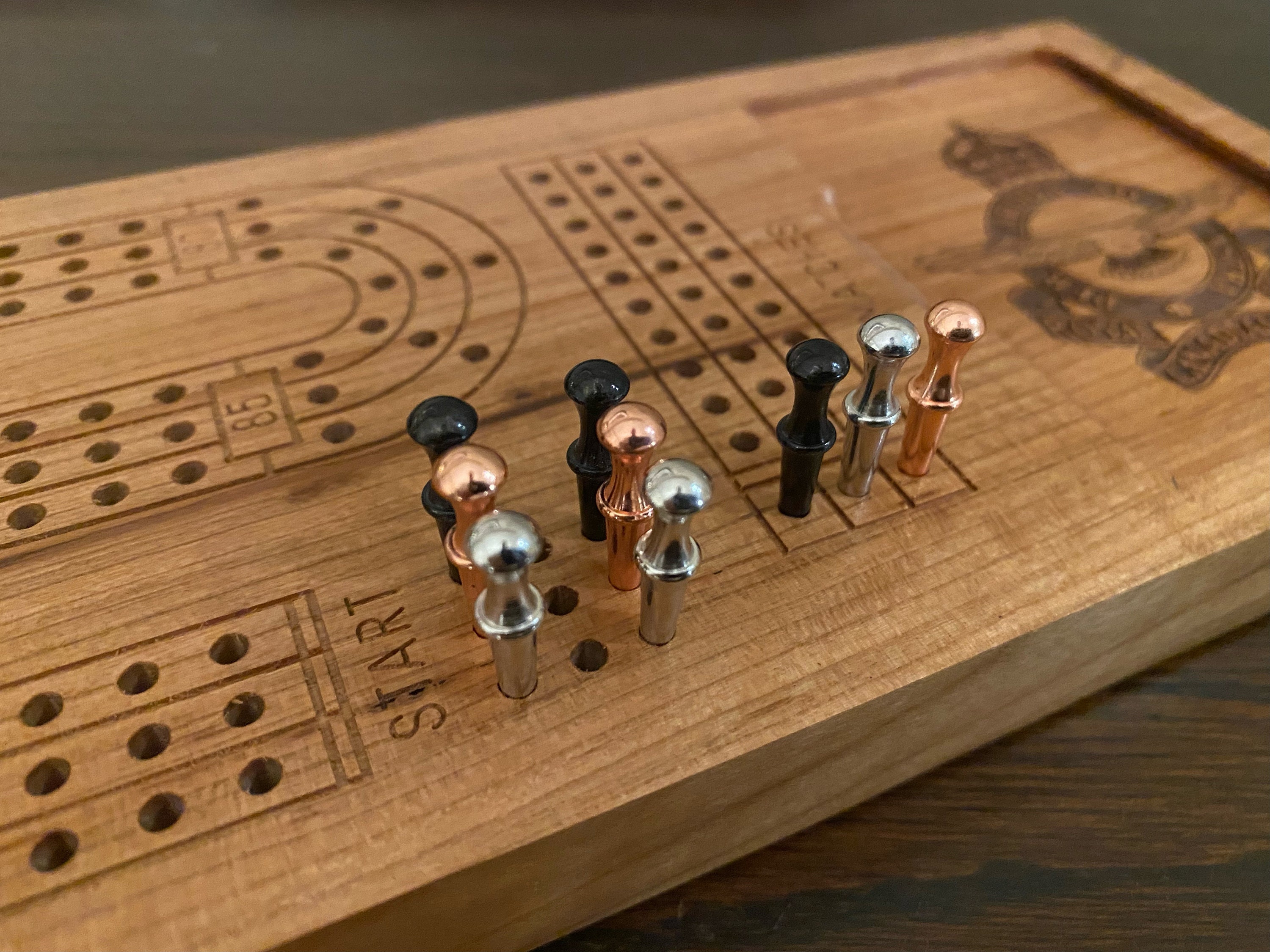 3 Track Cribbage Board Cnc Digital Template Plan Download, Vcarve Crv, Svg, Dxf, Ai, Eps, Pdf Etsy