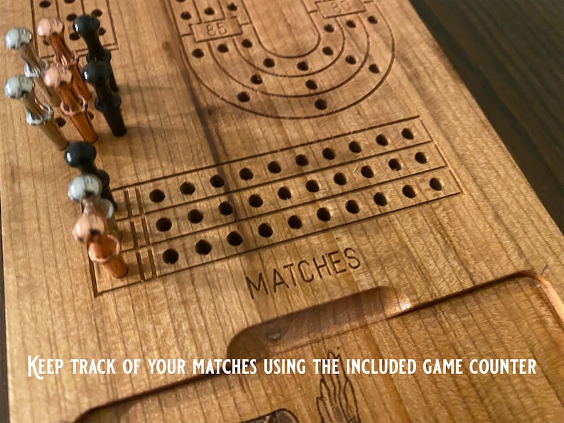 3 Track Cribbage Board Cnc Digital Template Plan Download, Vcarve Crv, Svg, Dxf, Ai, Eps, Pdf Etsy