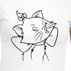 Marie デジタル ファイル - デザイン ファイル - Cricut - SVG - Silhouette Cameo - PNG - EpS - PDF - DxF - おしゃれキャット