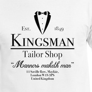 Kingsman Tailor Shop Digital Files - Design Files - Cricut - SVG - Silhouette Cameo - PNG - EpS - PDF - DxF - Kingsman The Secret Service