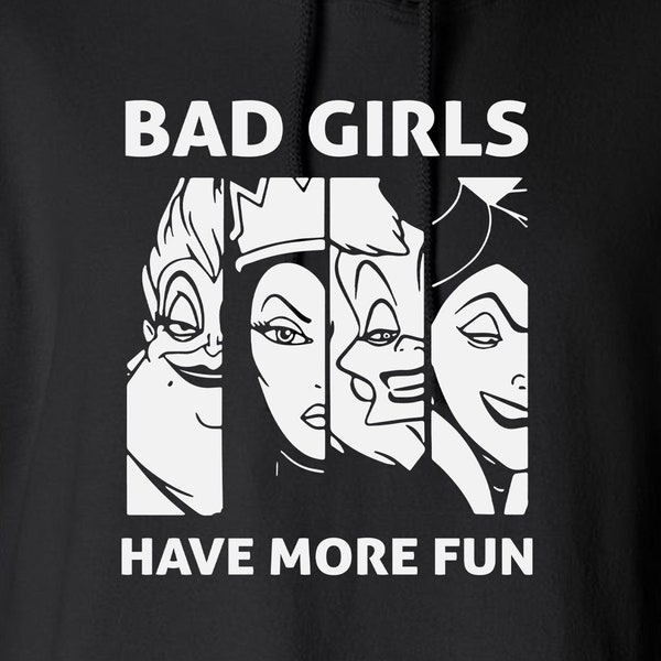 Bad Girls Have More Fun Digital Files - Design Files - Cricut - SVG - Silhouette Cameo - PNG - EpS - PDF - DxF - Villains