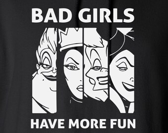 Bad Girls Have More Fun Digital Files - Design Files - Cricut - SVG - Silhouette Cameo - PNG - EpS - PDF - DxF - Villains