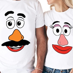 Conjunto de parejas de Mr. & Mrs. Potato Head Archivos digitales - Diseño - Cricut - SVG - Silhouette Cameo - PNG - EpS - PDF - DxF - Toy Story