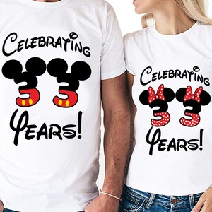 33 años Parejas Set Archivos digitales - Diseño - Cricut - SVG - Silhouette Cameo - PNG - EpS - PDF - DxF - His Hers - 33 Years