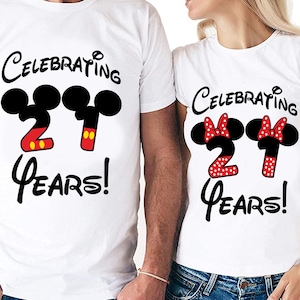 21 Aniversario Parejas Set Archivos Digitales - Diseño - Cricut - SVG - Silhouette Cameo - PNG - EpS - PDF - DxF - His Hers - 21 Years