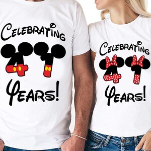 41 años Parejas Conjunto Archivos Digitales - Diseño - Cricut - SVG - Silhouette Cameo - PNG - EpS - PDF - DxF - His Hers - 41 Years