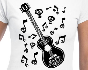 Archivos digitales de guitarra Coco - Archivos de diseño - Cricut - SVG - Silhouette Cameo - PNG - EpS - PDF - DxF - Coco
