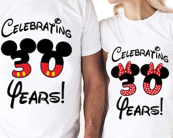 30 Year Anniversary Couples Set Digital Files - Design - Cricut - SVG - Silhouette Cameo - PNG - EpS - PDF - DxF - His Hers - 30 Years