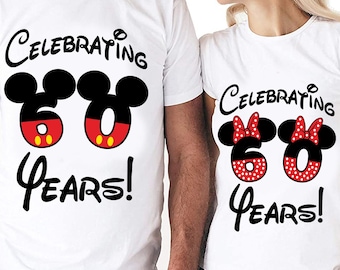 60 Year Anniversary Couples Set Digital Files - Design - Cricut - SVG - Silhouette Cameo - PNG - EpS - PDF - DxF - His Hers - 60 Years