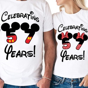 57 años Parejas Set Archivos digitales - Diseño - Cricut - SVG - Silhouette Cameo - PNG - EpS - PDF - DxF - His Hers - 57 Years