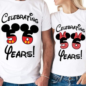 56 años Parejas Set Archivos digitales - Diseño - Cricut - SVG - Silhouette Cameo - PNG - EpS - PDF - DxF - His Hers - 56 Years