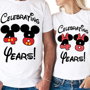 48 años Parejas Set Archivos digitales - Diseño - Cricut - SVG - Silhouette Cameo - PNG - EpS - PDF - DxF - His Hers - 48 Years