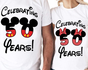 50 Year Anniversary Couples Set Digital Files - Design - Cricut - SVG - Silhouette Cameo - PNG - EpS - PDF - DxF - His Hers - 50 Years