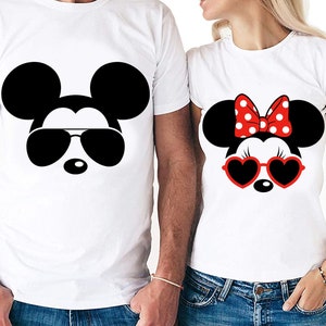 Coole Mickey & Minnie Paare Set Digitale Dateien - Design Dateien - Cricut - SVG - Silhouette Cameo - PNG - EpS - PDF - DxF - Sonnenbrille