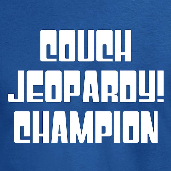 Couch Jeopardy Champion Digital Files - Design Files - Cricut - SVG - Silhouette Cameo - PNG - EpS - PDF - DxF - Game Shows