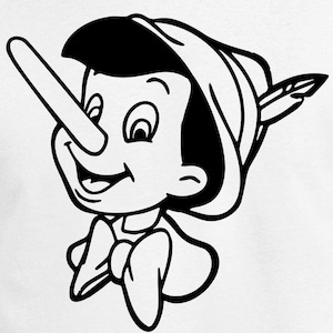 Pinnochio groeiende neus Digitale snijbestanden - ontwerpbestanden - Cricut - SVG - Silhouette Cameo - PNG - EpS - PDF - DxF - Pinnochio