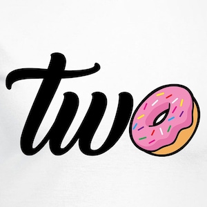 Zwei Jahre Donut Geburtstag Digitale Dateien - DesignDateien - Cricut - SVG - Silhouette Cameo - PNG - EpS - PDF - DxF - 2. Geburtstag