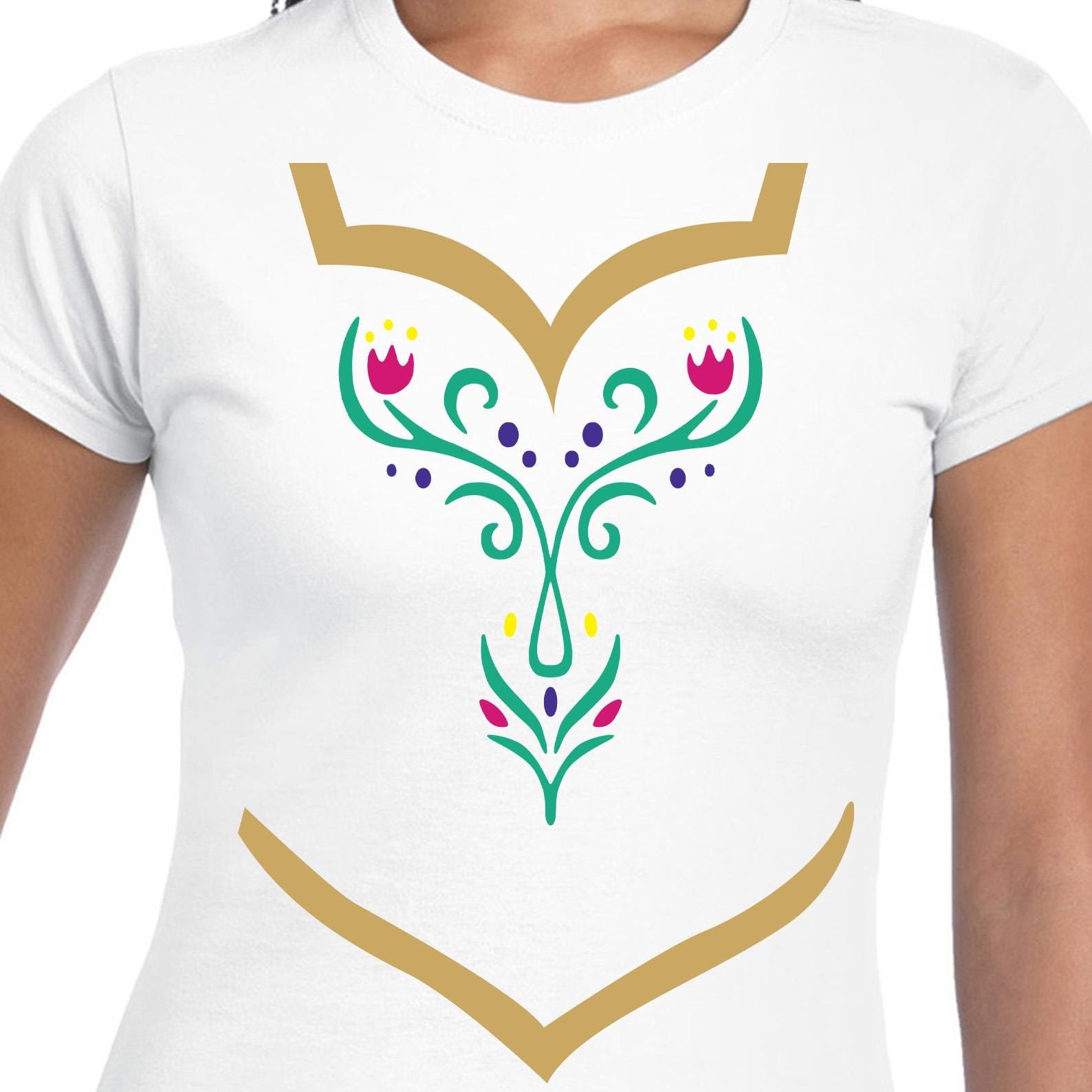anna dress shirt Frozen Costume, Anna Women's Shirt, Disney Shirts for Women, Disney Princess Shirts, Disney Costume, Run Disney Shirt, Disneyland Shirts