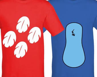 Lilo & Stitch Couples Set Digital Files - Design - Cricut - SVG - Silhouette Cameo - PNG - EpS - PDF - DxF - Front And Back