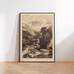 Colorado Mountain of the Holy Cross | Vintage Artwork Printable