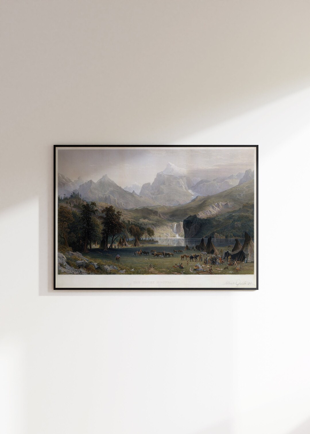 Vintage Rocky Mountain Print | Artwork Printable - Etsy