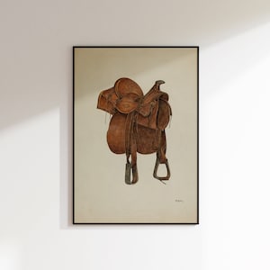 Vintage Saddle Artwork Printable