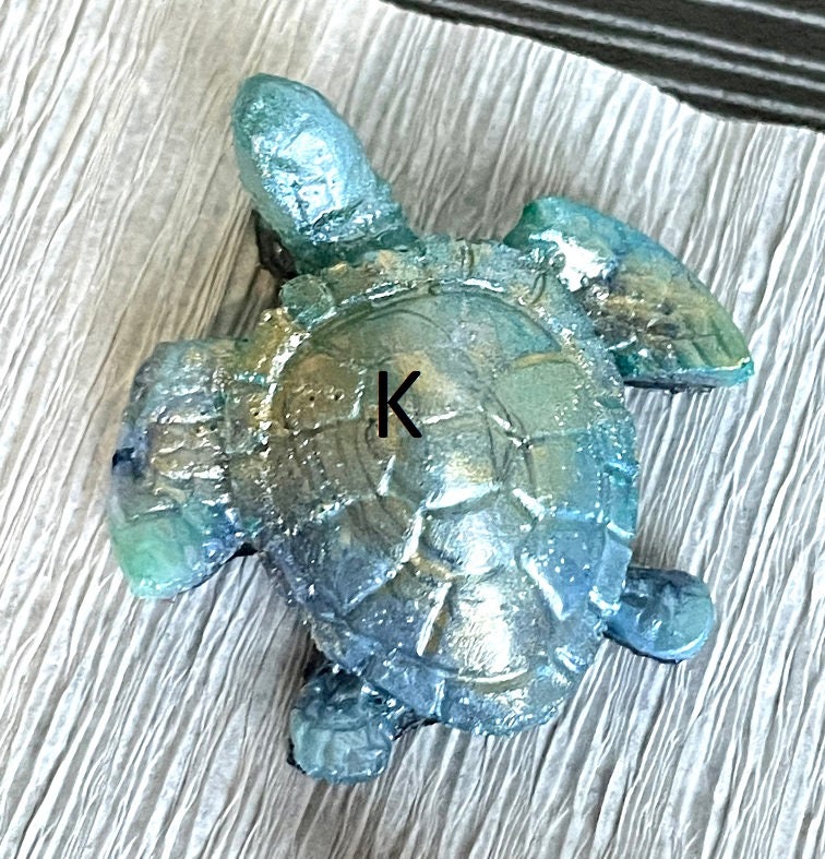Mini Rainbow Resin Turtles Cute Resin Keychains Turtle Etsy
