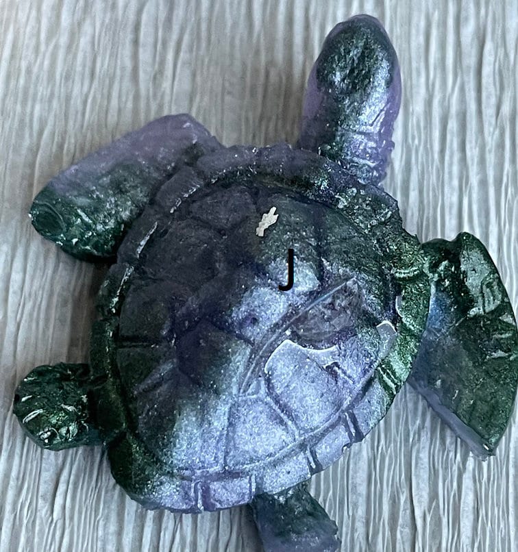 Mini Rainbow Resin Turtles Cute Resin Keychains Turtle Etsy