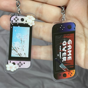 Portachiavi in acrilico per Nintendo Switch, regalo per giocatori.