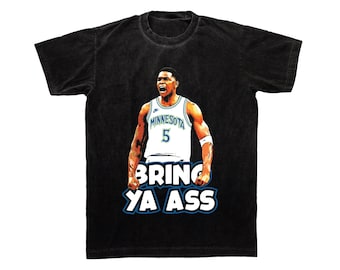 Anthony Edwards Bring Ya Ass Playoff Tee, Minnesota Timberwolves Bootleg Shirt, Wolves ANT 2024 NBA Playoff T Shirt, Gift Present Birthday!