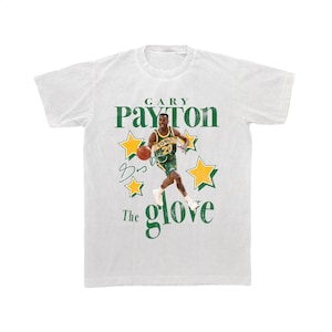 Gary Payton Vintage Oversized NBA Player Tee, The Glove Seattle Supersonics Retro 90&#39;s Basketball Shirt, Bring Back Sonics Bootleg Shirt